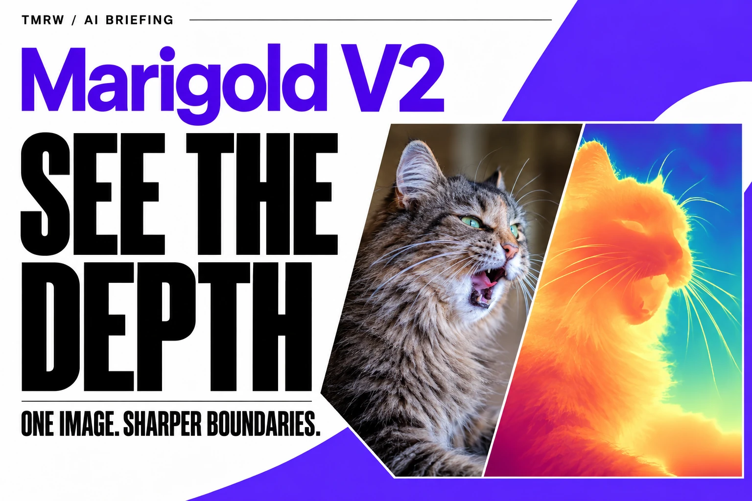 Marigold V2 turns an image generator into a sharper depth estimator