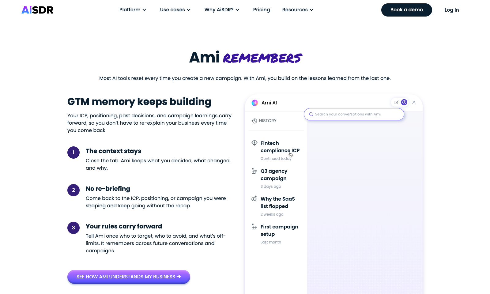 Ami by AiSDR screenshot