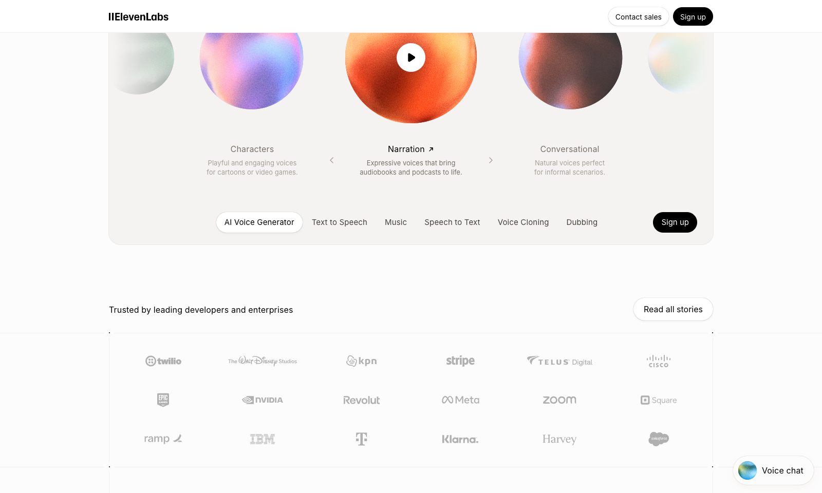 ElevenLabs screenshot