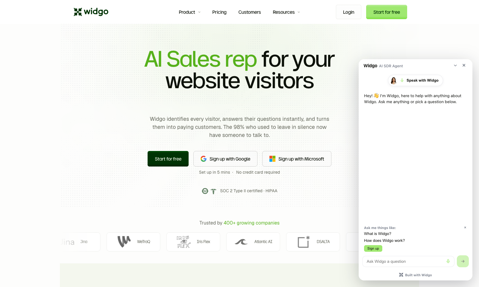 Widgo screenshot
